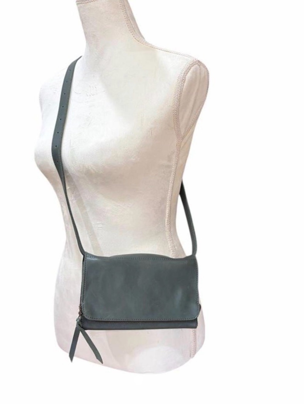 Able Leather Crossbody Bag in Green